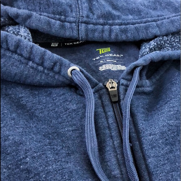 tek gear Other - Tek Gear Heathered Blue zip hoodie. EUC. XL